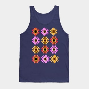 Pretty Colorful Daisies Tank Top